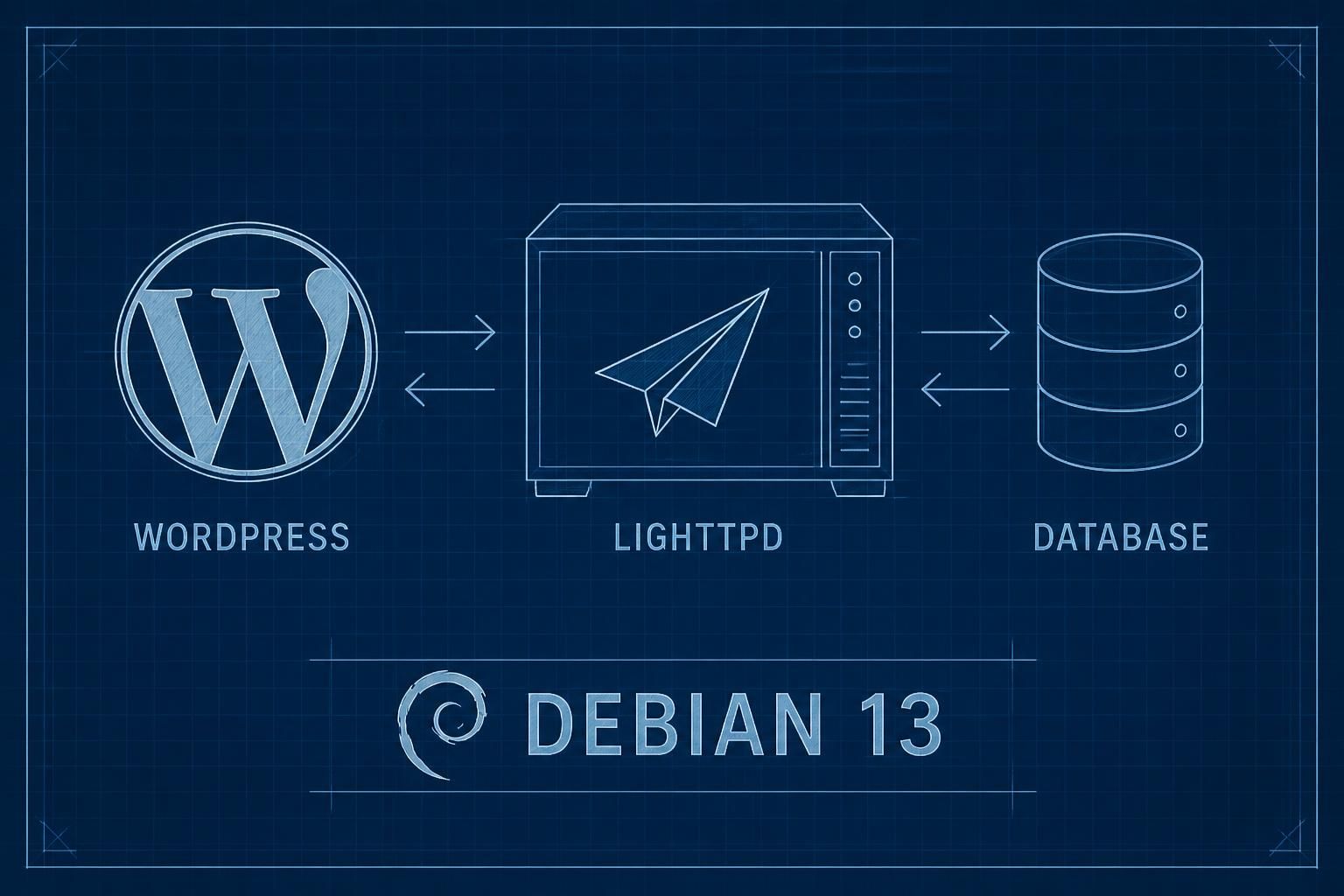 How to Install WordPress With Lighttpd and Debian 13